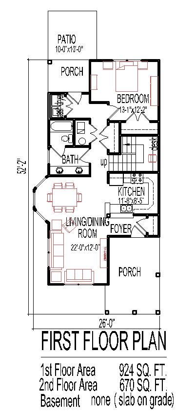 2 Story Small Home Design Narrow Lot Tiny House Floor Plans